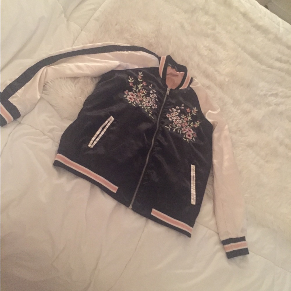 Satin Bomber Jacket